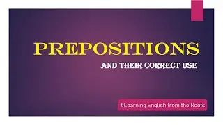 Prepositions in English grammar