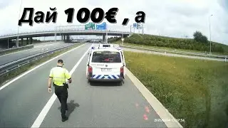Штраф 2500 крон в Чехии. Автошкола С+Е и код 95.   Сорри за монтаж. Что-то с программой.