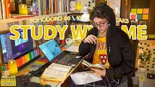 STUDY WITH ME LIVE | 10 HOURS ✨ Harvard Student, Rain sounds, Pomodoro 60, FiveMonthsStudyChallenge