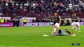Andrés Roa amazing no look goal vs Banfield HD 1080p (2018-2019)