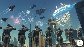 Star Citizen | In-game trailer at Invictus 2951 | RSI Mantis - Origin 100i - CNOU Mustang