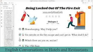 English Conversation | Being locked out of the fire exit