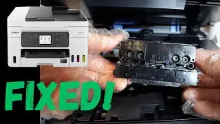 Canon Maxify GX4020 Printhead Cleaning Repair - Not Printing Black, Color or Blank Pages [FIXED!]