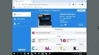 Perform Firmware Upgrade Xerox Versalink/Phaser/WorkCentre w/ Windows Firmware Install Utility