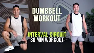 Full Body HIIT Class | 30 Min Dumbbell Workout