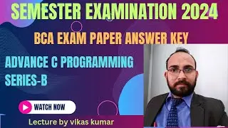 Answer key BCA 2Sem C Language Exam Maa Shakhumbhari University Saharanpur |Paper Analysis|JUNE 2024