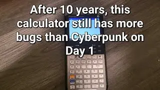 Another Day Another Bug For The HP Prime!