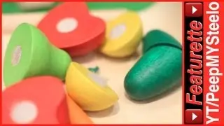 Wooden Play Food Toy Set From Plan Toys of Fruit & Vegetables For Make Believe Cooking For Kids