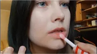 АСМР/ASMR увлажню твое личико (визуальные триггеры, звуки крышечки, таппинг)
