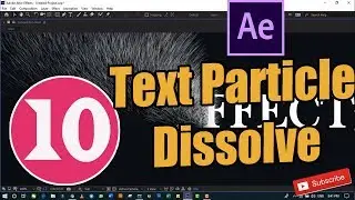 AC - Adobe After Effect CC 2019- Lesson 10: Make Text Particle Dissolve