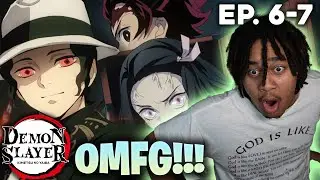 Is that Michael Jackson?! | Demon Slayer Reaction 1x6,1x7