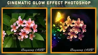 Cinematic Butterfly Glow Effect Photoshop Manipulaton