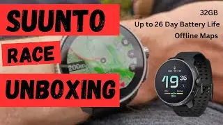Suunto Race Watch Titanium UnBoxing/Review - 65G Weight 32GB Storage Up To 26 Days Battery Life