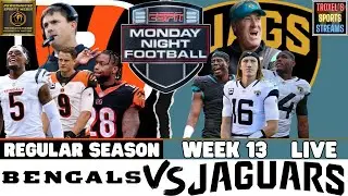 LIVE: Cincinnati Bengals vs Jacksonville Jaguars: MNF Week 13