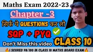 Class 10 Maths | Pair Of Linear Equations in Two Variables | Class 10 Maths MOST IMPORTANT QUESTIONS