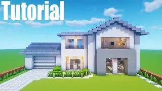 Minecraft Tutorial: How To Make A Modern Suburban House 