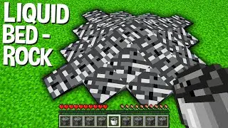 How to COLLECT this LIQUID BEDROCK In Minecraft ???