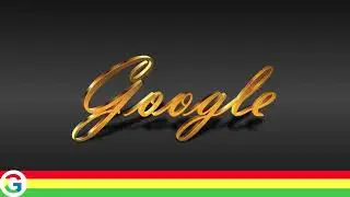 Golden Google Text in Adobe illustrator | Golden Text Effect | Golden Gradient