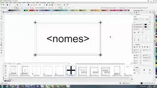 Corel DRAW x8 - Impressão Mesclada 3 (utilizando caixa de texto, sequencia no excel)