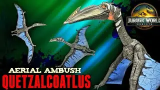 Mattel Jurassic World Rebirth Aerial AMBUSH Quetzalcoatlus Review!!!