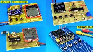 Create amazing electronic projects , Top 4 simple oscilloscope projects