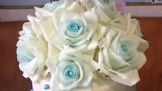 Blue Wedding Cake Весільний торт з трояндами