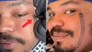 Kerwin Frost Renews His Pencil Face Tattoo (10 Year Anniversary)