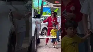 Kareena Kapoor was spotted with cute lil Jeh below their building. ✨