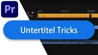 Tricks für deine Untertitel in Adobe Premiere Pro - Tutorial Deutsch (2023)