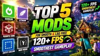 Top 5 Minecraft Mods for 120+ FPS! 🔥|| 