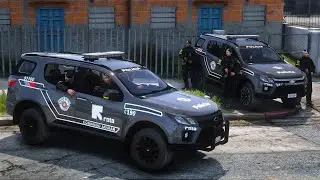 TIROTEIO COM A ROTA VÁRIOS BANDIDOS MORTOS | GTA 5 POLICIAL