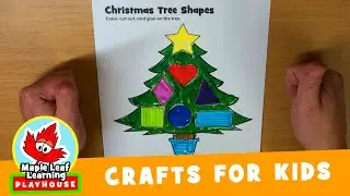 Christmas Tree Shapes Activity | Maple Leaf Learning Playhouse