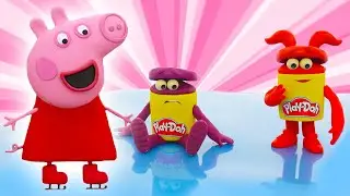 Свинка Пеппа катается на коньках вместе с Дох-Дохами | Шоу Play-Doh Сезон 2