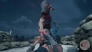 DAYS GONE - A Reacher attacks Deacon at the Old Sawmill NERO Checkpoint - PS4 Pro
