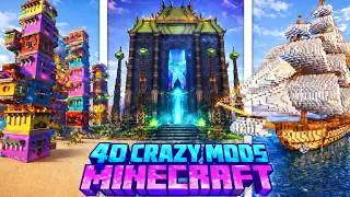 +40 CRAZY Mods You NEED! [1.20.X, 1.21.X | Fabric / Forge]