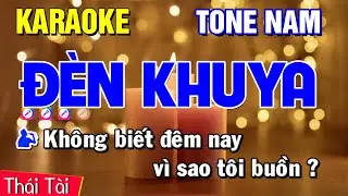 Karaoke Đèn Khuya Tone Nam - Beat Thái Tài