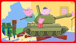 Peppa Pig vs Zombies Part 5. Cartoon parody.