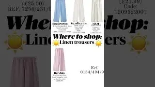 Where to shop linen trousers edition #linentrousers #summerfashion #fashiontrends #summer2024