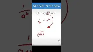 Learn this exponent rule in 10 seconds 🤯 #shorts