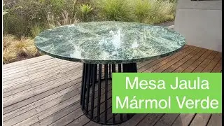 Mesa de Comedor de Mármol verde Tikal - Mármol Gurza - Ciudad de México.