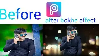Tutorial Edit Bokeh Background like DSLR in PicsArt