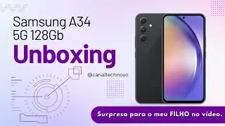Unboxing Samsung A34 5G É um Bom Celular em 2023