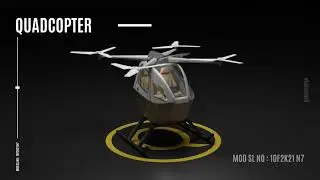 Quadcopter | 3D model | Animation | Blender