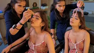 ASMR | Soft Asmr Massage For Indian Female Model | Head Massage + Upper body massage 
