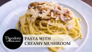 How to make Creamy Bacon & Mushroom Pasta [Creamy Pasta Recipe] @Theodoromamais