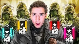 RICCI VS 2 OF EVERY RANK.. (Rainbow Six Siege)