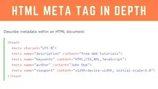 Programming Tip Of The Day #6: What is Meta Tag in HTML in Hindi | HTML5 Meta Tag Tutorial