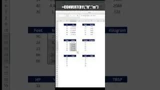 How to Use Excel CONVERT Function #shorts #exceltips