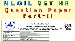 NLCIL GET HR Question Paper Analysis || Part-II || UGC NET Labour Welfare || PSU HR || UPSC ALC