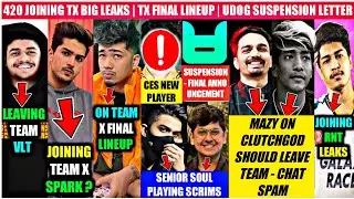 420 TX TRYOUT LEAKS ? SCOUT - TX FINAL LINEUP | DALJIT LEAVING VLT | MJ JOINING RNT ? CES NEW PLAYER